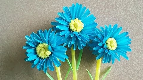 ABC TV | How To Make Flower From Drinking Straw - Craft tutorial #2