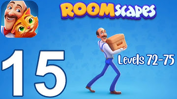 Roomscapes Gameplay Walkthrough Part 15 - Study: Levels 72-75 (iOS, Android)