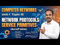 Network Protocols & Service Primitives Explained in Telugu 🌐 | సర్వీస్ ప్రిమిటివ్స్ అంటే ఏమిటి?