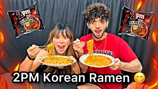 Trying 2PM Korean Ramen Noodles 🍝 With @Sahil Narang