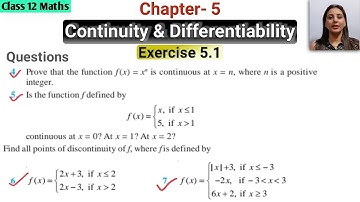 Exercise 5.1 Class 12 Maths Question Q4,Q5,Q6,Q7 | Class 12 Maths Ex 5.1 Q4,Q5,Q6,Q7 | Ncert class12