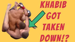 KHABIB GOT TAKEN DOWN!- Khabib Nurmagomedovoff his back