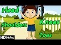 Head Shoulders Knees and Toes | Parts of The Body Song | Nursery Rhymes 2014