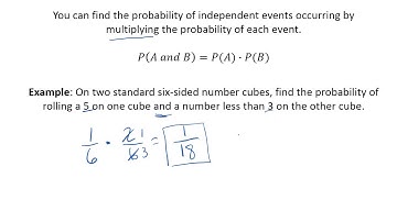 Algebra 2 Introduction to Probability of Multiple Events