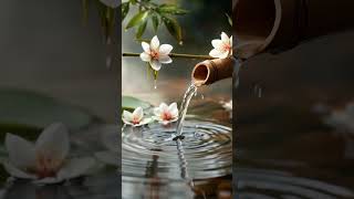 Relaxing Water Sounds from Bamboo Fountain 🌿 Peaceful Zen Ambience for Sleep & Meditation