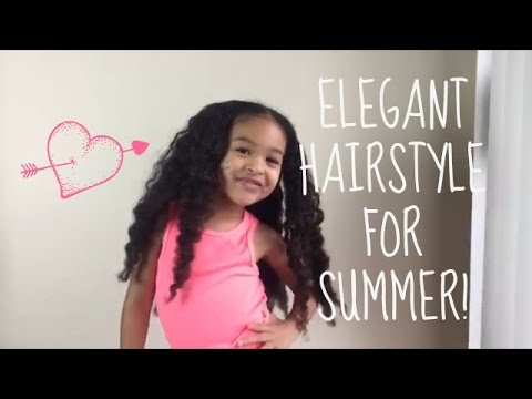 quick-and-easy-hairstyle-for-mixed-curly-hair-|-elegant-side-bun