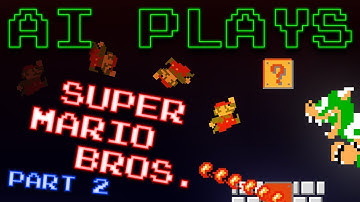 Can It Beat BOWSER?! (AI Plays Super Mario Bros. Part 2)