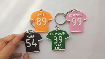 JERSEY SHIRT Keychain by FormSolid.com