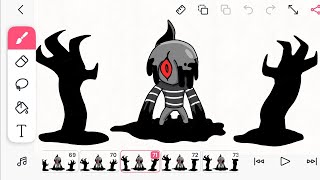 FlipaClip – Blot Twisted transformation animation (Dandy's world)