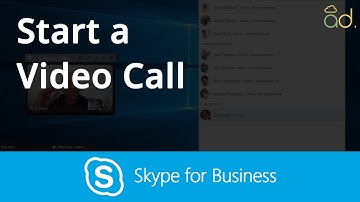 Office 365 - Skype for Business - Step 4 - Start a Video Call