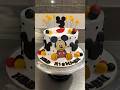 Chote bhai ka birt.ay cake 3rd year birt.ay mickey mouse design  cake shorts  youtubeshorts