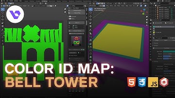 Blender - Color ID Map: Bell Tower/Stand(TIMELAPSE)