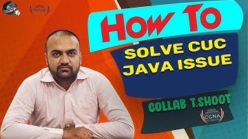 How to Resolve Cisco Unity Connection Java Problem in Hindi or Urdu