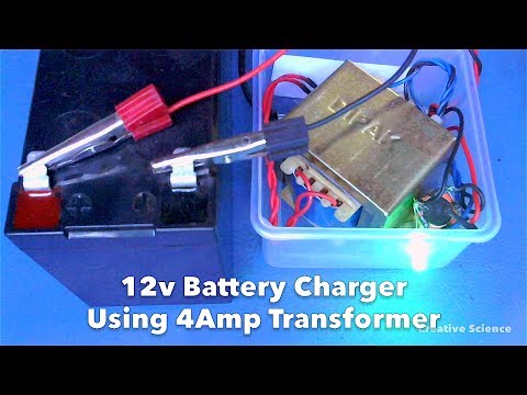 How to Make 12v Battery Charger Using 4Amp Transformer