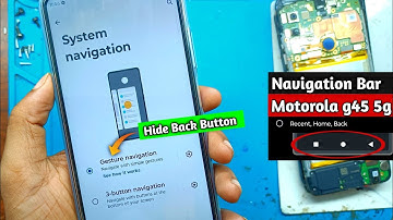 Moto g45 5g back button setting || How to change back button in moto g45 5g