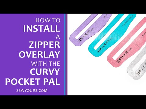 How to Sew a Zipper Pocket Overlay with the Curvy Pocket Pal 