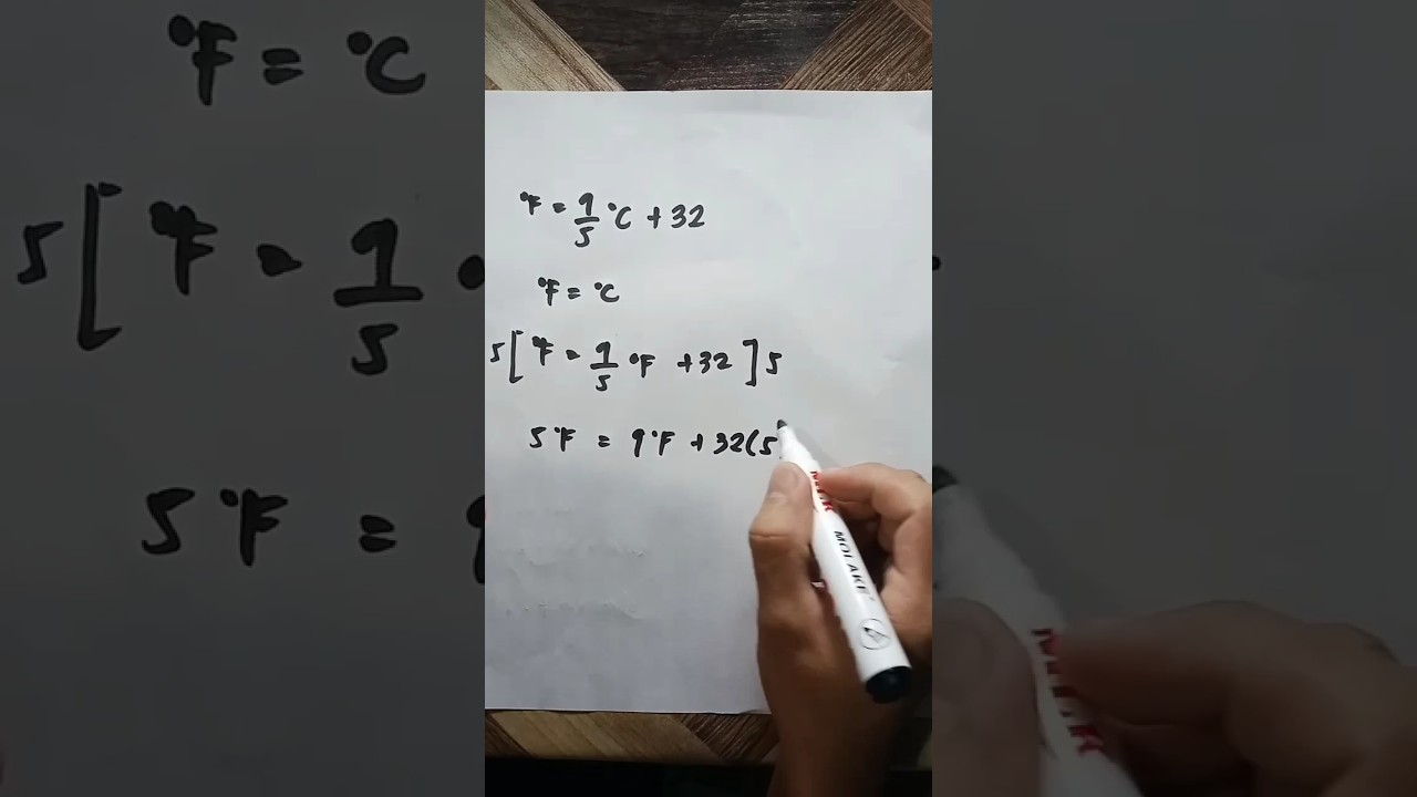 At what temperature Celsius and Fahrenheit are equal? || Thermodynamics Problem. 