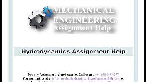 Hydrodynamics Assignment Help