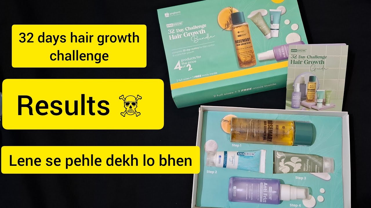 32 days hair growth challenge kit by jenpharm | review dekh k decide kren leni h ya nh 😔