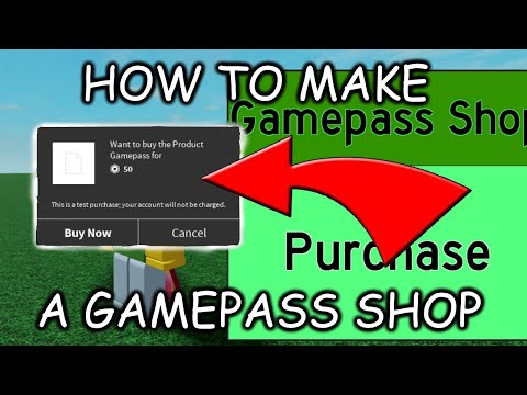 How To Make A Gamepass Shop In Roblox Studio Youtube - roblox how to make a gamepass buy button 2019 youtube