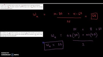 GRE: Quant: Weighted Averages