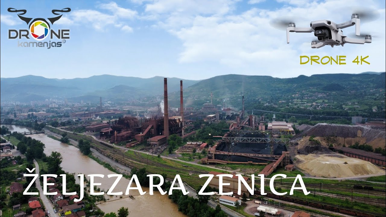 ŽELJEZARA ZENICA |DRONE VIDEO| [4k]  #djimini2 #dronephotography #kamenjasdrone #subscribe