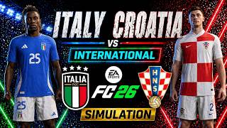 Italy vs Croatia | International | EA FC 26 | Simulation