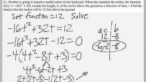 Math 119 : 6.5 #21 (Intermediate Algebra Tutorial : Polynomial Equations)