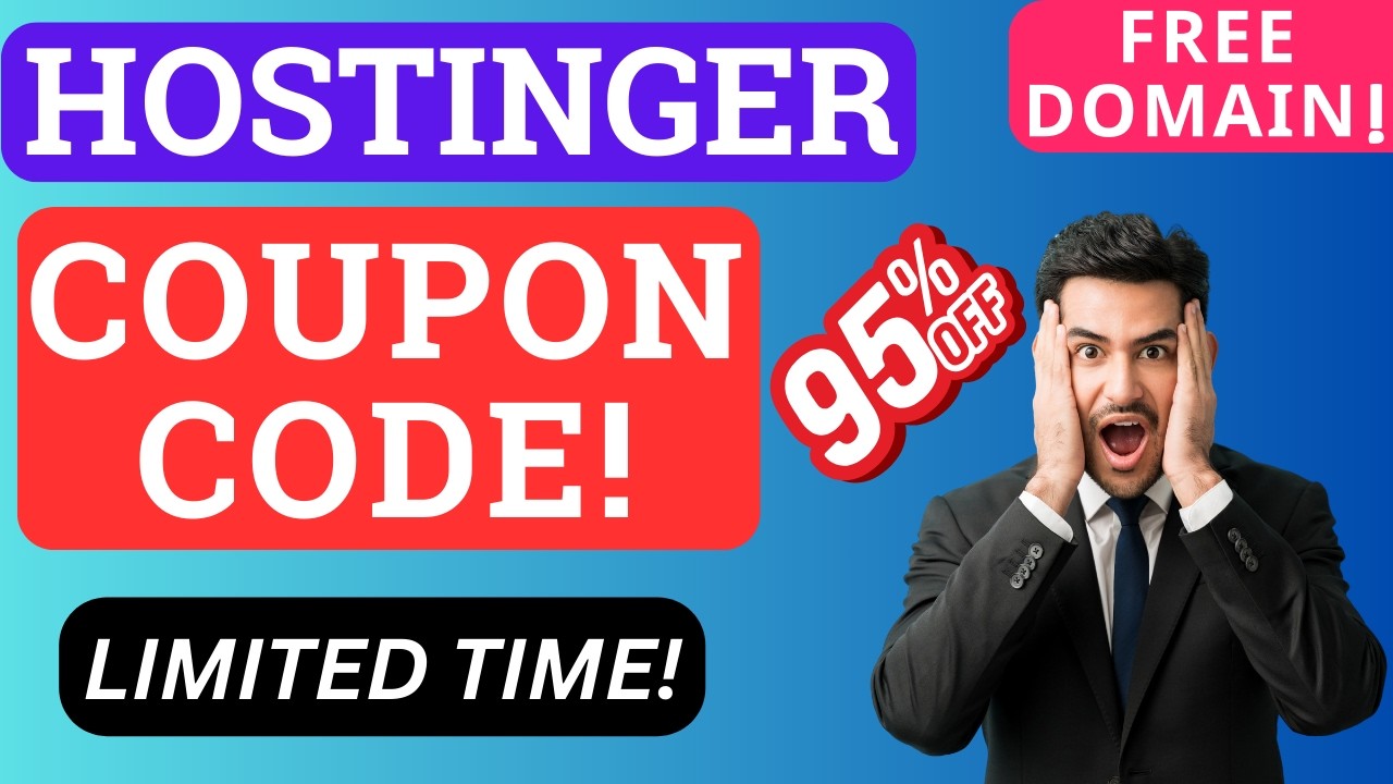 Hostinger Coupon Code 2026 🔥 Get 95% OFF + Free Domain [Limited Time!]