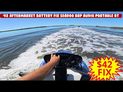 $42 replace battery fix Factory SeaDoo Spark BRP AUDIO PORTABLE Bluetooth, Anatel Model 278003657
