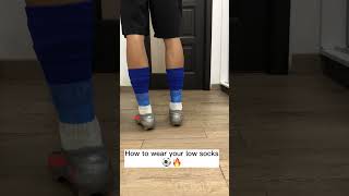 How to wear your low socks⚽️🙏🏾 #soccer #fotball #socks  #viral #video #viralvideo #viralshorts