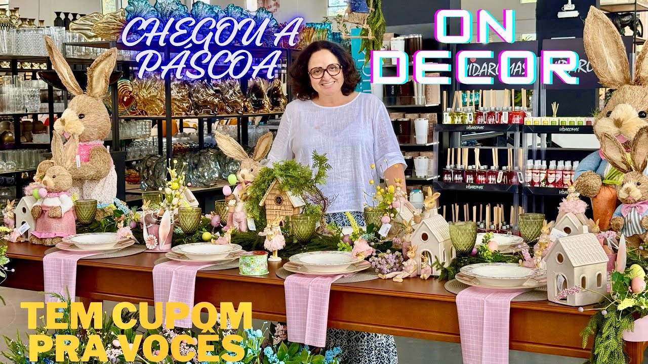 CHEGOU PÁSCOA ON DECOR, A MAIOR LOJA DE DECORAÇÃO, TEM CUPOM PRA VOCÊS.