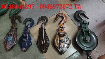 Puly ròng rọc treo cáp nhật bãi 500kg, 1 tấn, 2 tấn  3 tấn 5 tấn