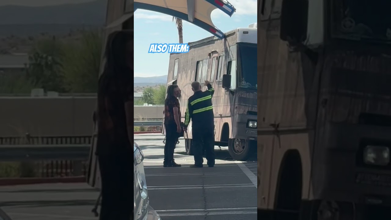 UH OH!! RV Adventures vs. Walmart. Shoulda turned a bit wider. #rvlife #fail #walmart #towtruck #ow