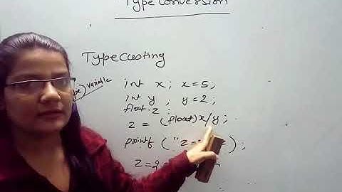 Type Conversion in C Programming Language in Hindi Lec-9|C Programming Tutorial in Hindi