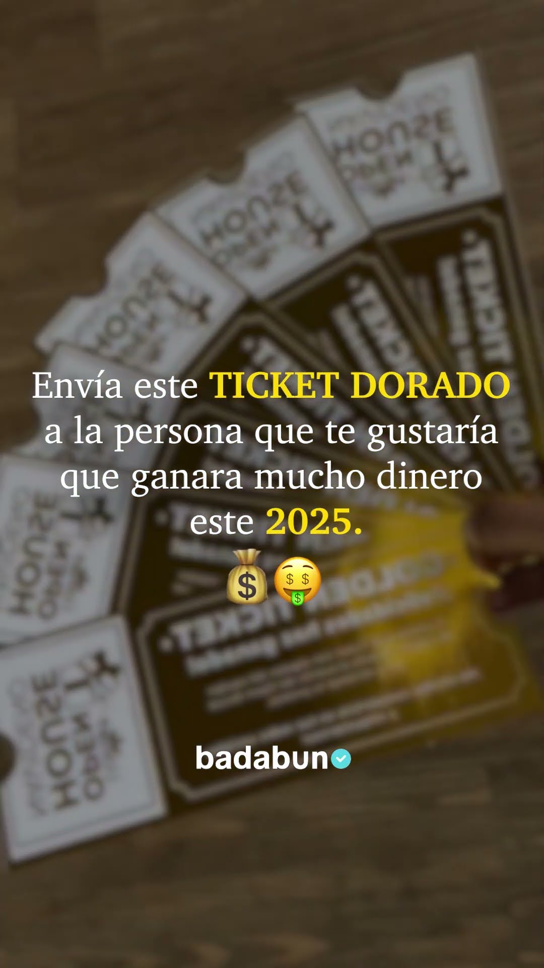 Ticket dorado para todos
