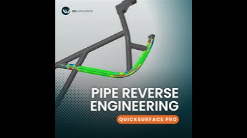 Reverse Engineering a Roll Bar Pipe with QuickSurface | From 3D Scan to CAD Model