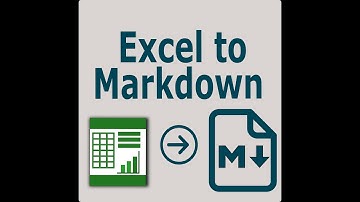 Excel To Markdown (NO EXCEL OR OFFICE REQUIRED)