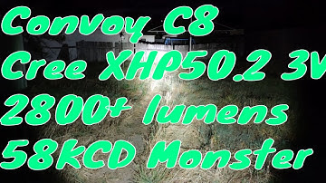Convoy C8 XHP50.2- 2800 lumens @ 58kcd