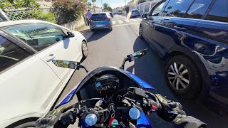 YAMAHA R125 2024 CITY RIDE 4K