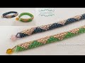 How to make a Springy Beaded Bracelet. Easy Tube Bracelet. Beading Tutorials. Beads Jewelry Making.
