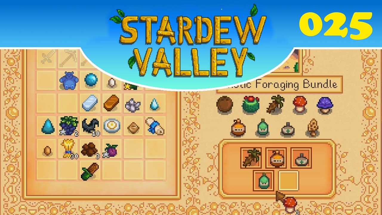 Stardew Valley Ep 025 Bundle Complete Exotic Foraging Bundle Youtube