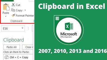 How to Use Clipboard in Excel | Copy, Paste, Cut and Format Painter Options in Excel | (Urdu/ हिंदी)