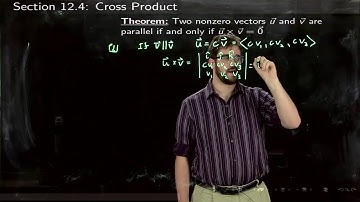 Lecture 12 4 Cross Product 2 Theorems