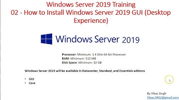 Windows Server 2019 Training - 02 How to Install Windows Server 2019 GUI (Desktop Experience)