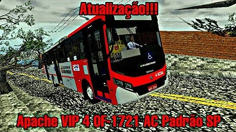 Atualização!!! - Apache VIP 4 OF-1721 BT5 AC (Padrão SP) - MOD Próton Bus Simulator