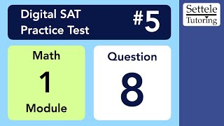 Digital SAT 5, Math Module 1, Question 8 (xy-plane)