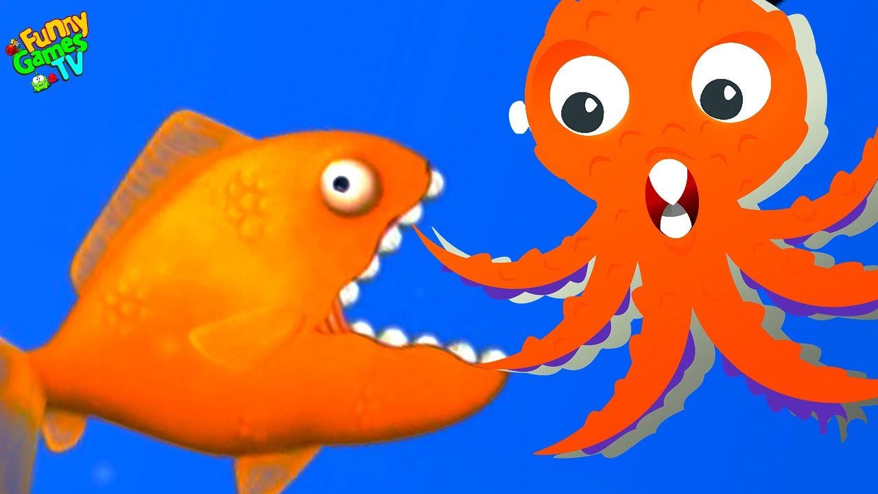Рыба фэмили. Голодная рыбка. Интеллектуальное видео про рыб.
