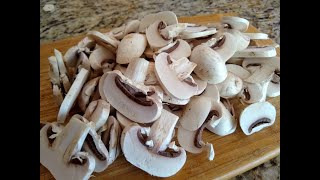 How to Cook Sliced White Button Mushrooms Recipe - Vegetarian Cuisine