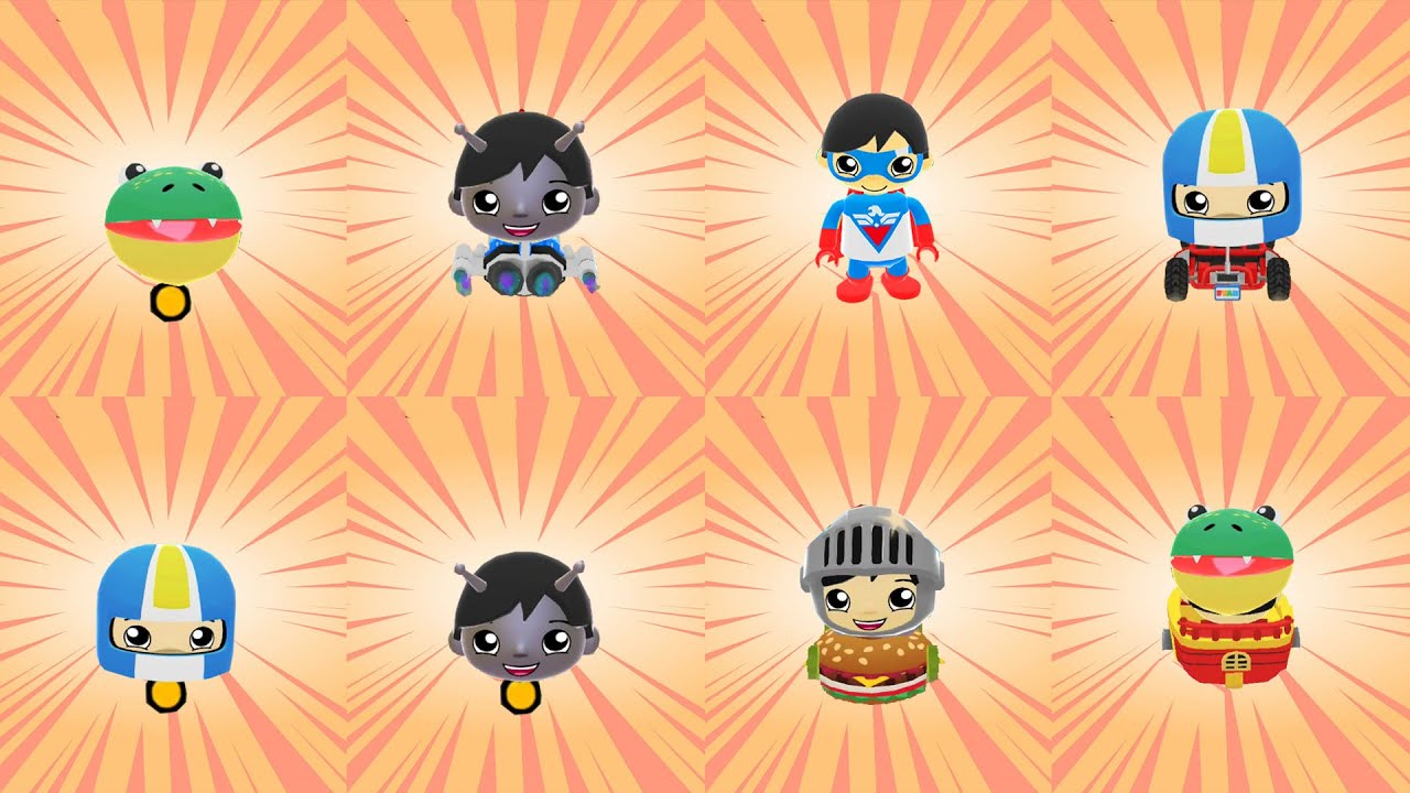 TAG WITH RYAN VEHICLES VS RARE CHARACTERS RYAN UPSIDE DOWN GAMEPLAY